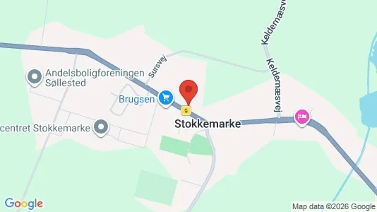 Erhvervslokaler til leje i Stokkemarke - kort over placeringen