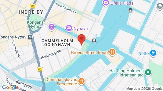 Erhvervslokaler til leje i København K - kort over placeringen