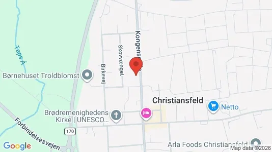 Erhvervslokaler til leje i Christiansfeld - Foto fra Google Street View