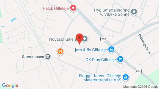 Erhvervslokaler til leje i Gilleleje - Foto fra Google Street View