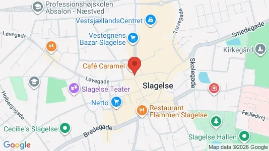 Erhvervslokaler til leje i Slagelse - kort over placeringen