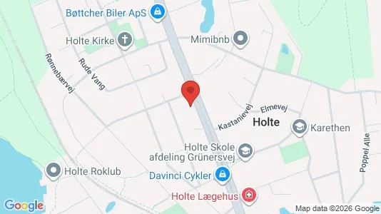 Erhvervslokaler til leje i Holte - kort over placeringen