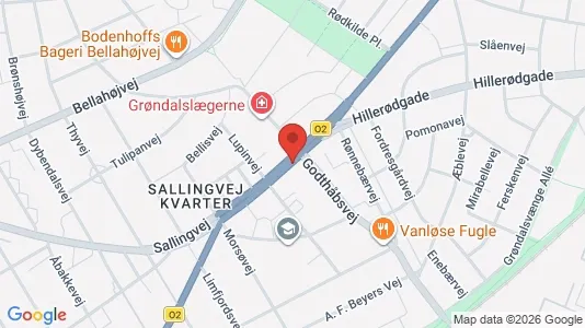 Erhvervslokaler til leje i Vanløse - Foto fra Google Street View