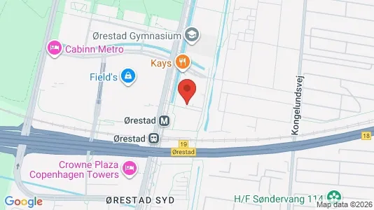Erhvervslokaler til leje i København S - kort over placeringen