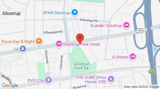 Erhvervslokaler til leje i Glostrup - kort over placeringen