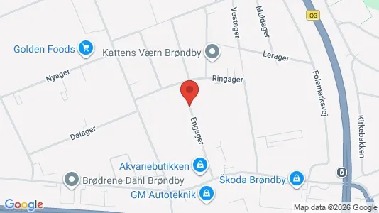 Erhvervslokaler til leje i Brøndby - kort over placeringen
