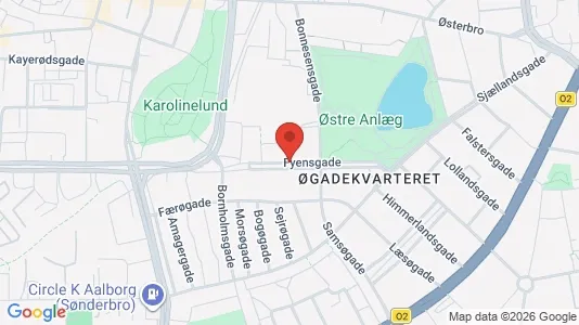 Erhvervslokaler til leje i Aalborg Centrum - kort over placeringen