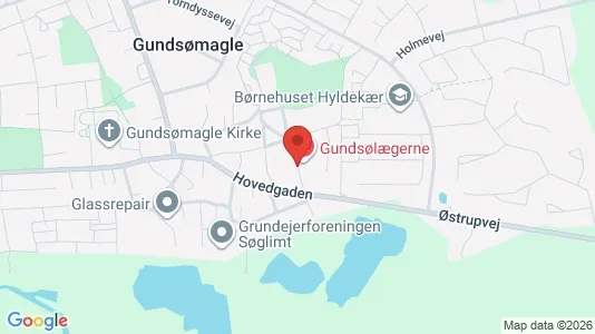 Erhvervslokaler til leje i Roskilde - kort over placeringen