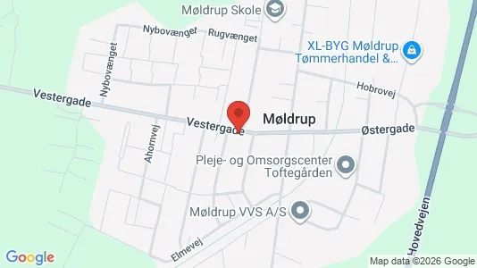 Erhvervslokaler til leje i Møldrup - Foto fra Google Street View