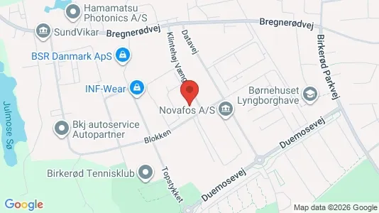 Erhvervslokaler til leje i Birkerød - Foto fra Google Street View