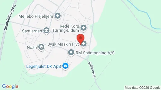 Erhvervslokaler til leje i Rask Mølle - Foto fra Google Street View