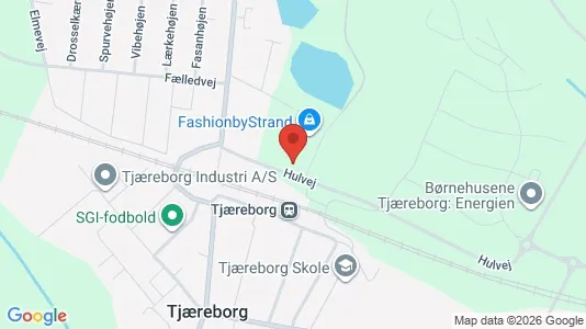 Erhvervslokaler til leje i Tjæreborg - kort over placeringen