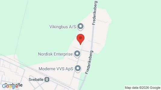 Erhvervslokaler til leje i Svebølle - kort over placeringen