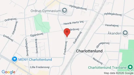 Erhvervslokaler til leje i Charlottenlund - kort over placeringen