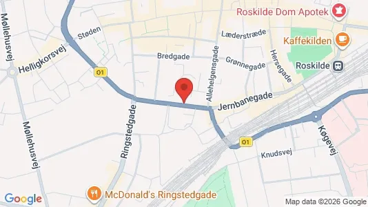 Erhvervslokaler til leje i Roskilde - Foto fra Google Street View