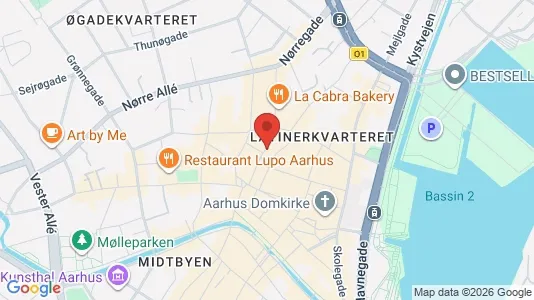 Erhvervslokaler til leje i Århus C - Foto fra Google Street View