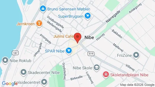 Erhvervslokaler til leje i Nibe - Foto fra Google Street View