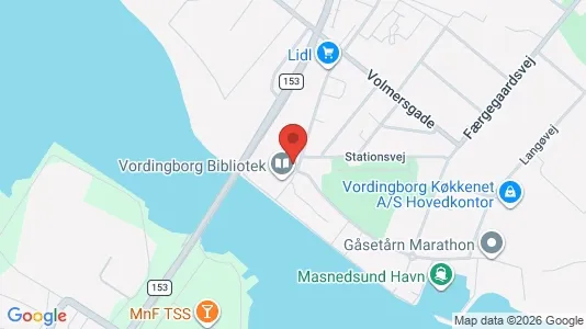 Erhvervslokaler til leje i Vordingborg - kort over placeringen