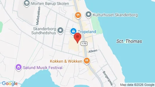 Erhvervslokaler til leje i Skanderborg - Foto fra Google Street View