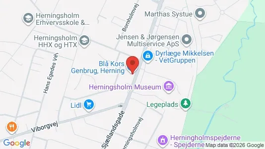 Erhvervslokaler til leje i Herning - kort over placeringen