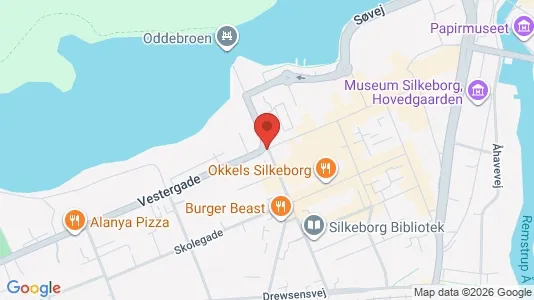 Erhvervslokaler til leje i Silkeborg - Foto fra Google Street View