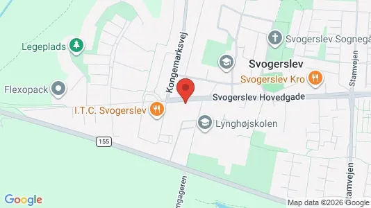 Erhvervslokaler til leje i Roskilde - kort over placeringen