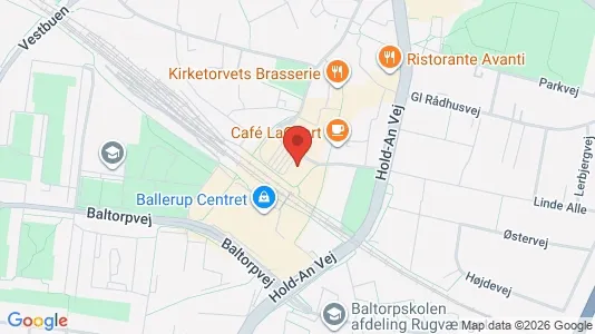 Erhvervslokaler til leje i Ballerup - kort over placeringen