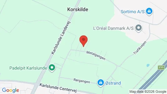 Erhvervslokaler til leje i Karlslunde - kort over placeringen