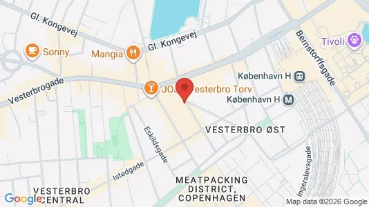 Erhvervslokaler til leje i Vesterbro - Foto fra Google Street View