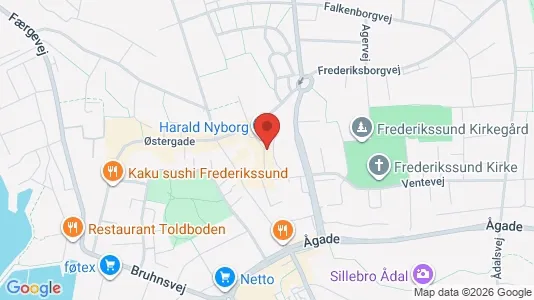 Erhvervslokaler til leje i Frederikssund - kort over placeringen