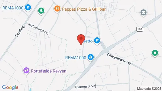 Erhvervslokaler til leje i Svendborg - kort over placeringen