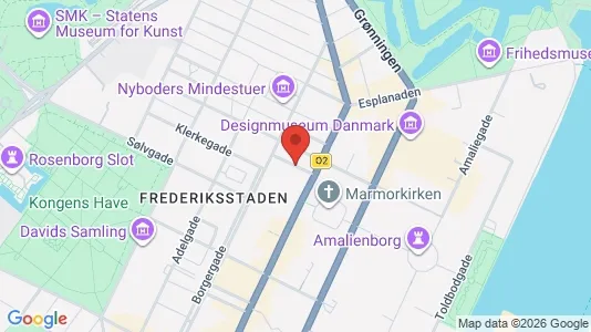 Erhvervslokaler til leje i København K - kort over placeringen