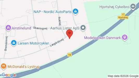 Erhvervslokaler til leje i Lystrup - Foto fra Google Street View