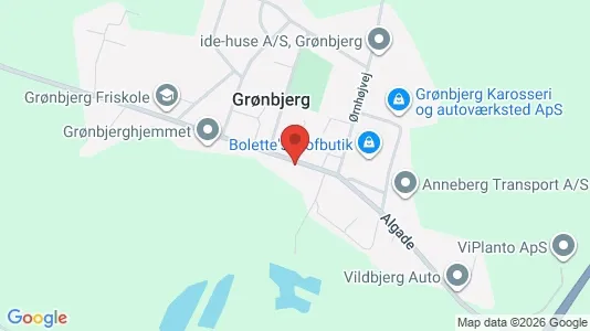 Erhvervslokaler til leje i Spjald - kort over placeringen