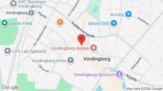 Erhvervslokaler til leje i Vordingborg - Foto fra Google Street View