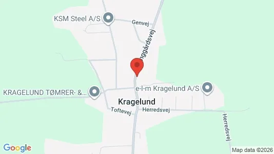 Erhvervslokaler til leje i Løsning - kort over placeringen