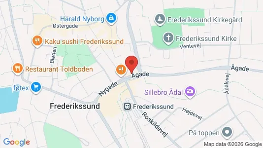 Erhvervslokaler til leje i Frederikssund - kort over placeringen