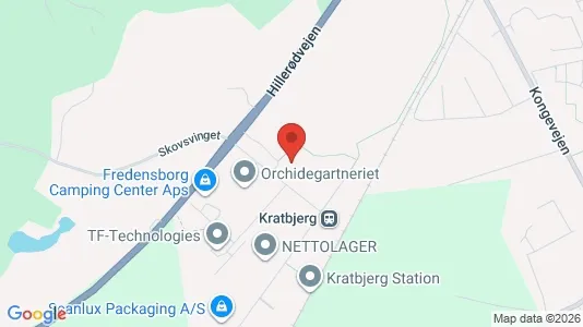 Erhvervslokaler til leje i Fredensborg - kort over placeringen