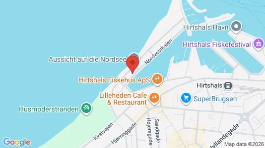 Erhvervslokaler til leje i Hirtshals - kort over placeringen