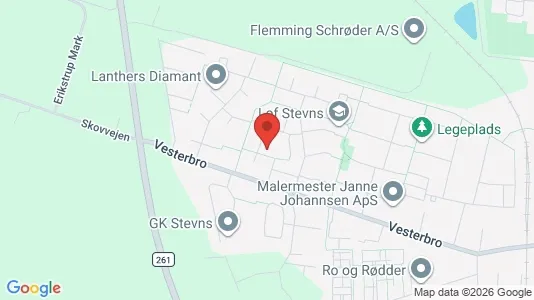 Erhvervslokaler til leje i Store Heddinge - kort over placeringen