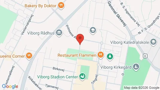 Erhvervslokaler til leje i Viborg - kort over placeringen