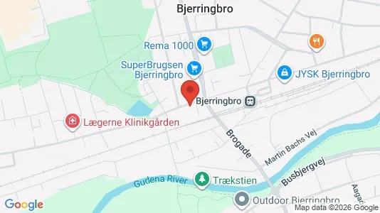 Erhvervslokaler til leje i Bjerringbro - Foto fra Google Street View