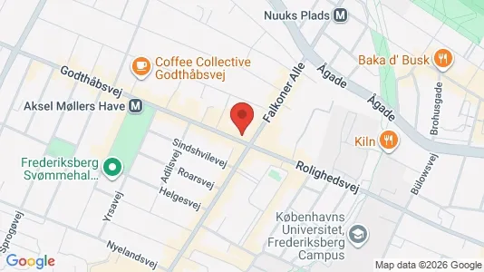 Erhvervslokaler til leje i Frederiksberg - kort over placeringen