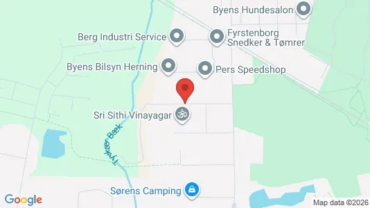 Erhvervslokaler til leje i Herning - kort over placeringen