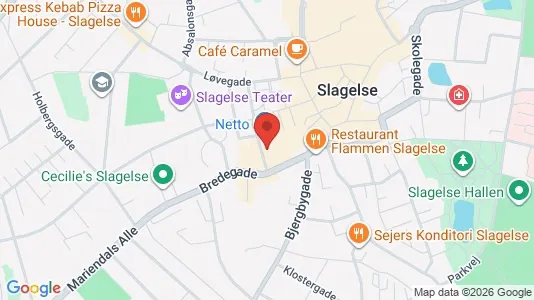 Erhvervslokaler til leje i Slagelse - kort over placeringen