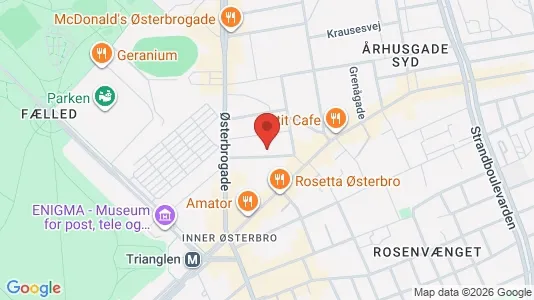Erhvervslokaler til leje i Østerbro - Foto fra Google Street View