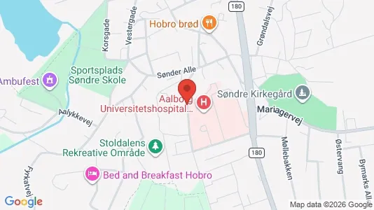 Erhvervslokaler til leje i Hobro - kort over placeringen