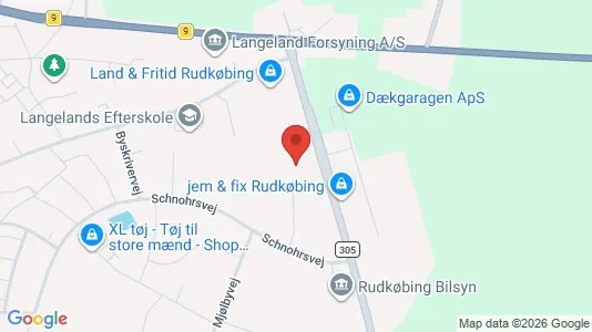 Erhvervslokaler til leje i Rudkøbing - Foto fra Google Street View
