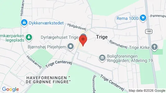 Erhvervslokaler til leje i Trige - Foto fra Google Street View