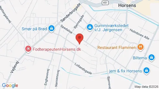 Erhvervslokaler til leje i Horsens - Foto fra Google Street View